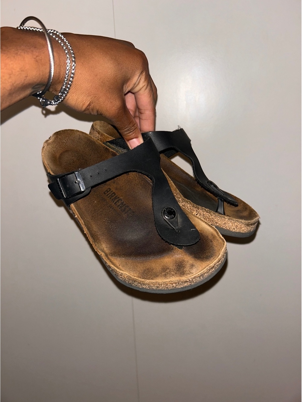 Birkenstock Men's Black Thong Sandals